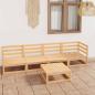 Preview: ARDEBO.de - 5-tlg. Garten-Lounge-Set Massivholz Kiefer