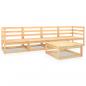 Preview: 5-tlg. Garten-Lounge-Set Massivholz Kiefer