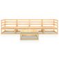 Preview: 5-tlg. Garten-Lounge-Set Massivholz Kiefer