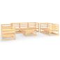 Preview: 8-tlg. Garten-Lounge-Set Massivholz Kiefer