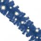 Preview: Weihnachtsgirlande mit LED 10 m Blau