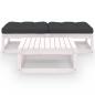 Preview: 3-tlg. Garten-Lounge-Set mit Kissen Massivholz Kiefer