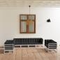 Preview: ARDEBO.de - 8-tlg. Garten-Lounge-Set mit Kissen Kiefer Massivholz