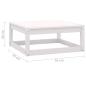 Preview: 4-tlg. Garten-Lounge-Set mit Kissen Kiefer Massivholz