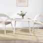Preview: Tischplatte Weiß 100x50x2,5 cm Massivholz Kiefer Oval