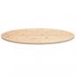 Preview: Tischplatte 100x50x2,5 cm Massivholz Kiefer Oval