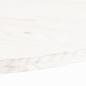 Preview: Tischplatte Weiß 100x50x2,5 cm Massivholz Kiefer Oval