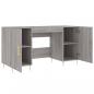 Preview: Schreibtisch Grau Sonoma 140x50x75 cm Holzwerkstoff