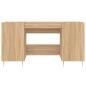 Preview: Schreibtisch Sonoma-Eiche 140x50x75 cm Holzwerkstoff