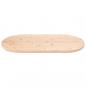 Preview: Tischplatte 90x45x2,5 cm Massivholz Kiefer Oval