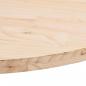 Preview: Tischplatte 90x45x2,5 cm Massivholz Kiefer Oval