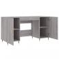 Preview: Schreibtisch Grau Sonoma 140x50x75 cm Holzwerkstoff