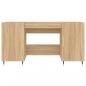 Preview: Schreibtisch Sonoma-Eiche 140x50x75 cm Holzwerkstoff