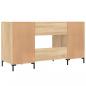 Preview: Schreibtisch Sonoma-Eiche 140x50x75 cm Holzwerkstoff