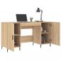 Preview: Schreibtisch Sonoma-Eiche 140x50x75 cm Holzwerkstoff