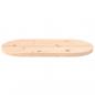 Preview: Tischplatte 80x40x2,5 cm Massivholz Kiefer Oval