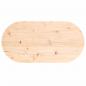 Preview: Tischplatte 80x40x2,5 cm Massivholz Kiefer Oval