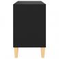 Preview: TV-Schrank mit Massivholz-Beinen Schwarz 69,5x30x50 cm