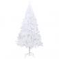 Preview: Künstlicher Weihnachtsbaum mit Dicken Zweigen Weiß 120 cm PVC