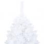 Preview: Künstlicher Weihnachtsbaum mit Dicken Zweigen Weiß 120 cm PVC