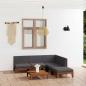 Preview: 6-tlg. Garten-Lounge-Set mit Kissen Akazie Massivholz