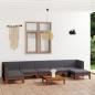 Preview: 8-tlg. Garten-Lounge-Set mit Kissen Akazie Massivholz