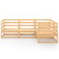 Preview: 4-tlg. Garten-Lounge-Set Massivholz Kiefer