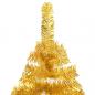 Preview: Künstlicher Weihnachtsbaum mit Ständer Gold 120 cm PET