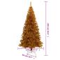 Preview: Künstlicher Weihnachtsbaum mit Ständer Gold 240 cm PET