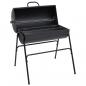 Preview: ARDEBO.de - Grill mit 2 Grillrosten Schwarz 80x95x90 cm Stahl 
