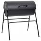 Preview: Grill mit 2 Grillrosten Schwarz 80x95x90 cm Stahl 