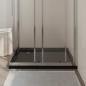 Preview: Duschtasse ABS Quadratisch Schwarz 90x90 cm 