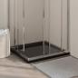 Preview: Duschtasse ABS Quadratisch Schwarz 80x80 cm 