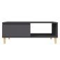 Preview: Couchtisch Grau 90x60x35 cm Holzwerkstoff