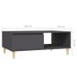 Preview: Couchtisch Grau 90x60x35 cm Holzwerkstoff