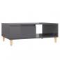 Preview: Couchtisch Hochglanz-Grau 90x60x35 cm Holzwerkstoff