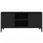 Preview: TV-Schrank mit Metallbeinen Schwarz 103,5x35x50 cm