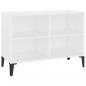 Preview: TV-Schrank mit Metallbeinen Weiß 69,5x30x50cm