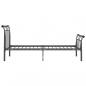 Preview: Bettgestell Schwarz Metall 90x200 cm 