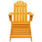 Preview: Adirondack-Gartenstuhl mit Fußteil Massivholz Tanne Orange