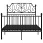 Preview: Bettgestell Schwarz Metall 120x200 cm 