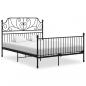 Preview: ARDEBO.de - Bettgestell Schwarz Metall 140x200 cm