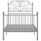 Preview: Bettgestell Grau Metall 100x200 cm
