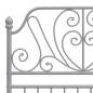 Preview: Bettgestell Grau Metall 100x200 cm