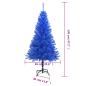 Preview: ARDEBO.de - Künstlicher Weihnachtsbaum mit Ständer Blau 120 cm PVC