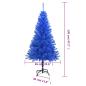 Preview: Künstlicher Weihnachtsbaum mit Ständer Blau 120 cm PVC