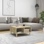 Preview: ARDEBO.de - Couchtisch Sonoma-Eiche 60x60x30 cm Holzwerkstoff