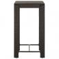 Preview: 5-tlg. Garten-Bar-Set mit Armlehnen Poly Rattan Braun