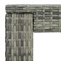 Preview: 5-tlg. Garten-Bar-Set mit Armlehnen Poly Rattan Grau