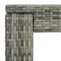 Preview: 5-tlg. Garten-Bar-Set mit Armlehnen Poly Rattan Grau